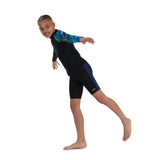 Speedo Eco EnduraFlex Junior (Aged 6-14) Printed Long Sleeve Rash Top