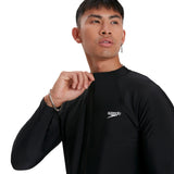 Speedo Eco EnduraBrite Men's Essential Zip Front Long Sleeve Rash Top