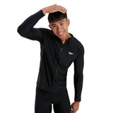 Speedo Eco EnduraBrite Men's Essential Zip Front Long Sleeve Rash Top