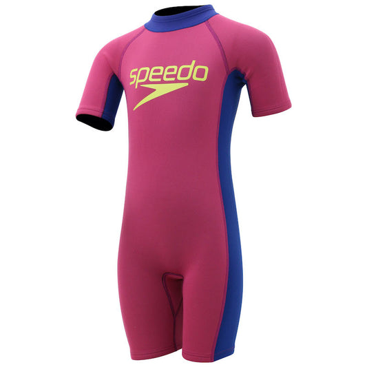 Speedo Essential 嬰兒（2-6 歲）短袖氯丁橡膠套裝