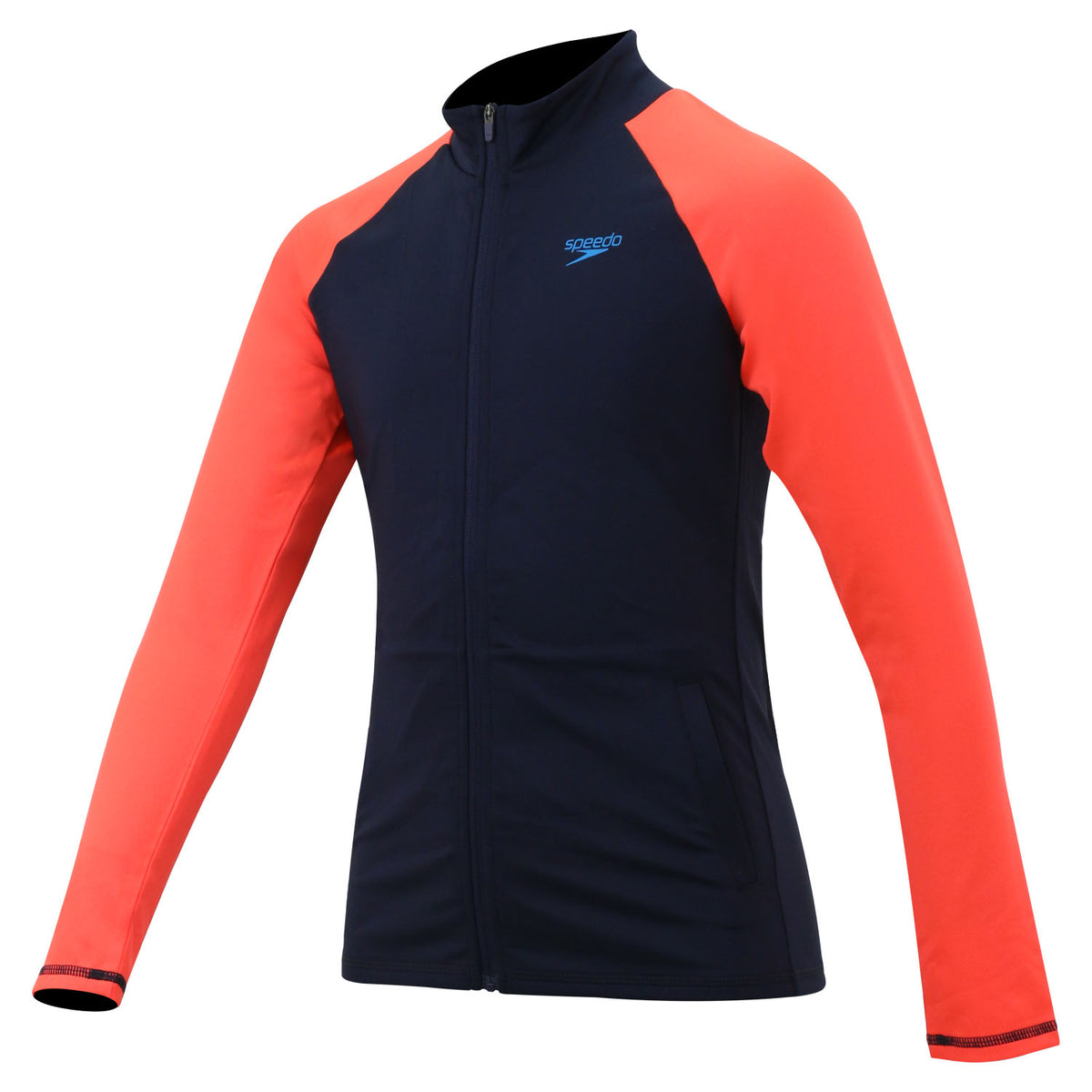 Speedo Essential Junior (Aged 8-14) Long Sleeve Full Zip Rashguard