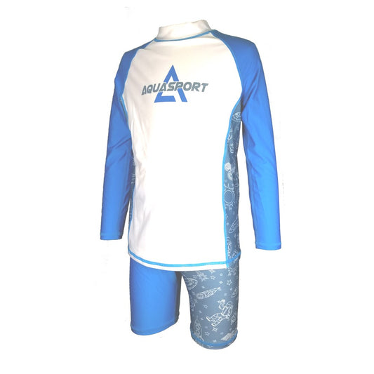 Aquasport Sun Protection Long Sleeve 2 pcs Suit
