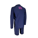 Aquasport Sun Protection Navy Long Sleeve 2 pcs Suit