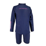 Aquasport Sun Protection Navy Long Sleeve 2 pcs Suit