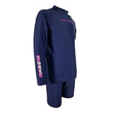 Aquasport Sun Protection Navy Long Sleeve 2 pcs Suit