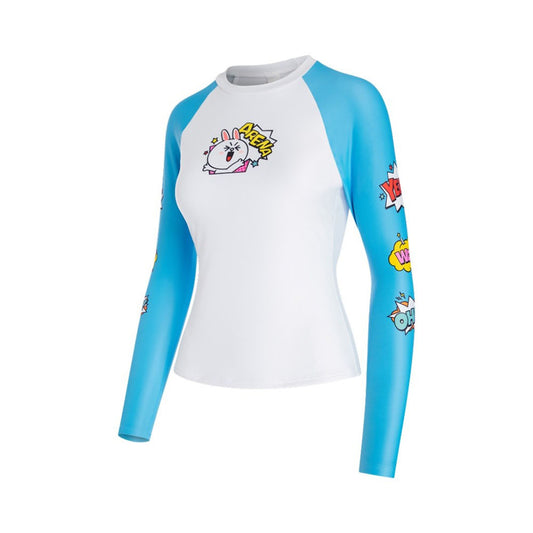 Arena Ladies Line Friends Comic Pop Long Sleeves Sun Protection Top