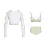 Arena Ladies Diagonal 3.0 Bikini With Long Sleeve Crop Sun Protection Top