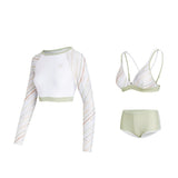 Arena Ladies Diagonal 3.0 Bikini With Long Sleeve Crop Sun Protection Top