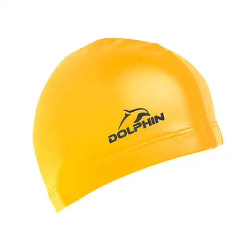 Dolphin Durable PU Swimming Cap