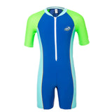 TYR Kid's Swim Jumpsuit with Short Sleeve