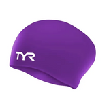 TYR Long Hair Wrinkle-Free Silicone Swim Cap