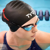 TYR Long Hair Wrinkle-Free Silicone Swim Cap